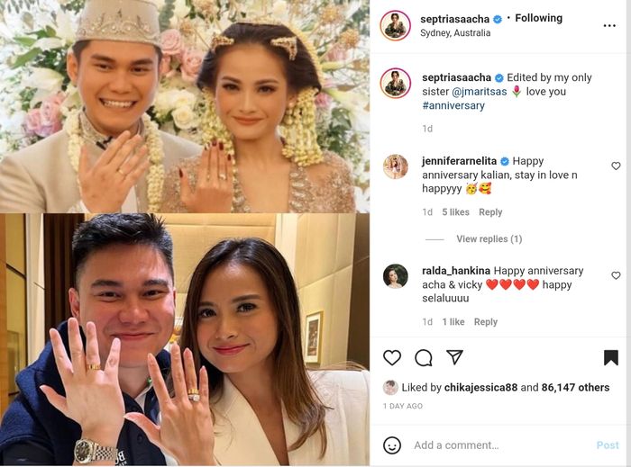 Unggahan <a href='https://manado.tribunnews.com/tag/acha-septriasa' title='Acha Septriasa'>Acha Septriasa</a>