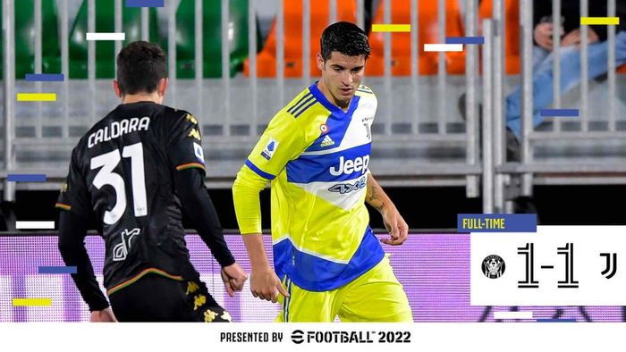  Juventus gagal melanjutkan tren kemenangan dan nirbobol setelah ditahan imbang Venezia dalam laga Liga Italia 2021-2022.