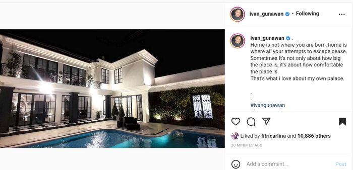 Rumah artis Ivan Gunawan