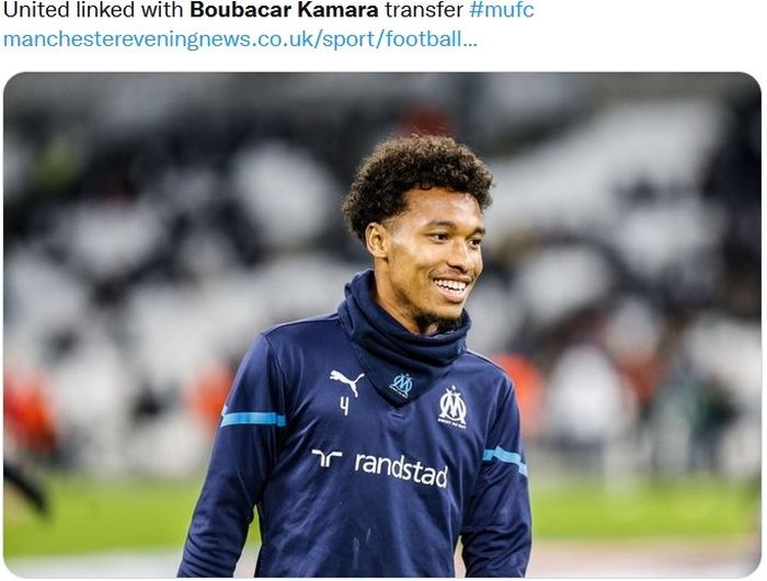 Gelandang bertahan Marseille, Boubacar Kamara.