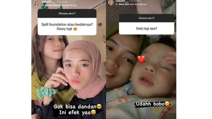 Siska sudah aktif kembali mengasuh Gala Sky