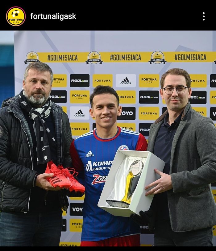 Pemain FK Senica, Egy Maulana Vikri, mendapatkan penghargaan di Liga Slovakia