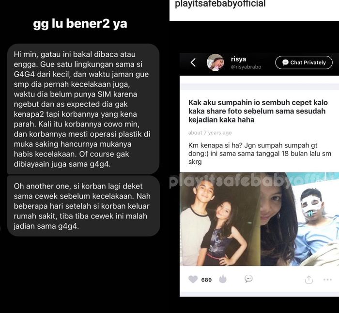 pengakuan seorang netizen soal tragedi gaga