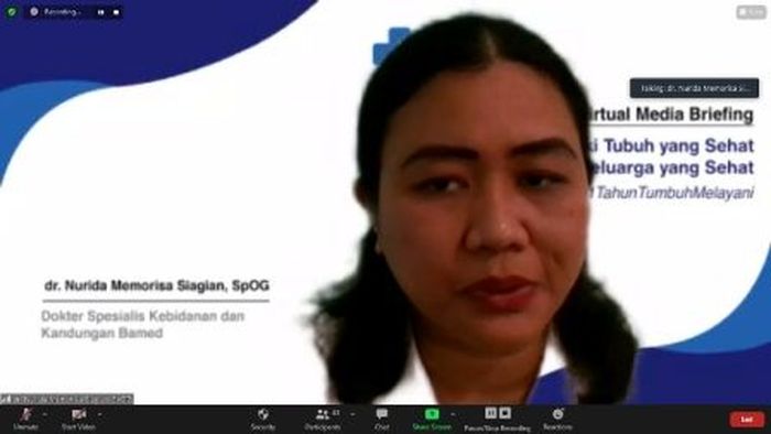 Dokter Nurida Memorisa Siagian, SpOG, spesialis kebidanan dan kandungan Klinik Bamed Bintaro. 