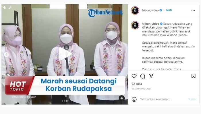 Sakit Sekali Saya!' Suara Iriana Bergetar saat Tahu Kasus 