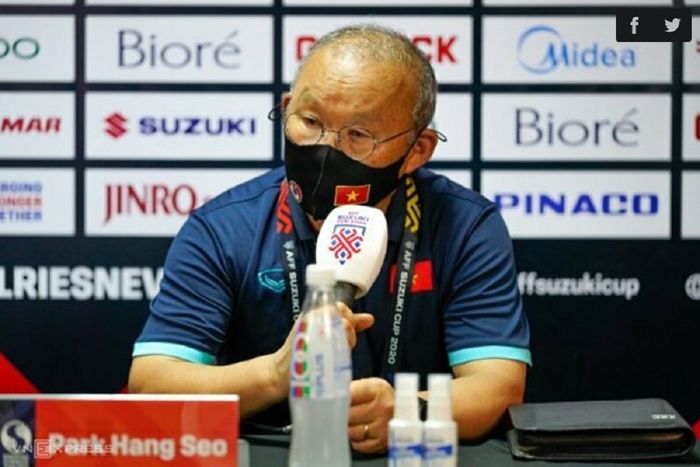 Meski tertinggal 0-2 dari Thailand, Pelatih Timnas Vietnam Park Hang-seo masih sangat yakin bisa membalikkan keadaan dan lolos ke final Piala AFF 2020.