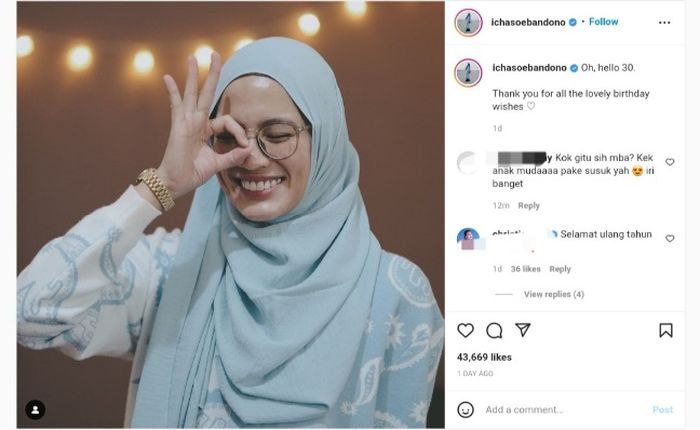 Unggahan Alyssa Soebandono jadi sorotan