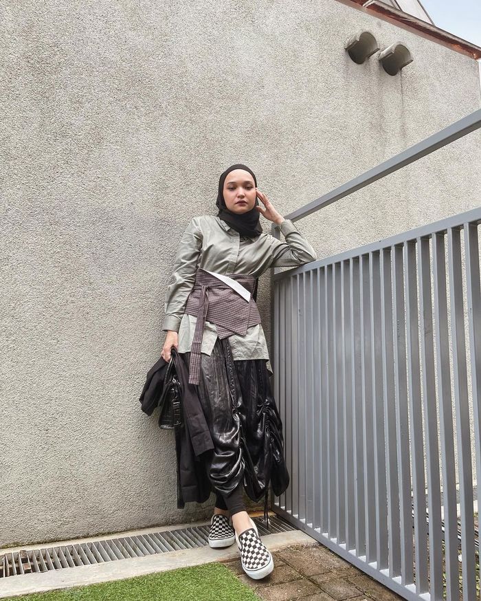 Rekomendasi Obi Belt ala Hijaber Soraya Ulfa, Bisa Buat Mix and Match