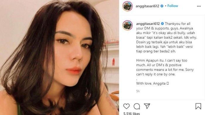 Anggita Sari kini lepas hijab
