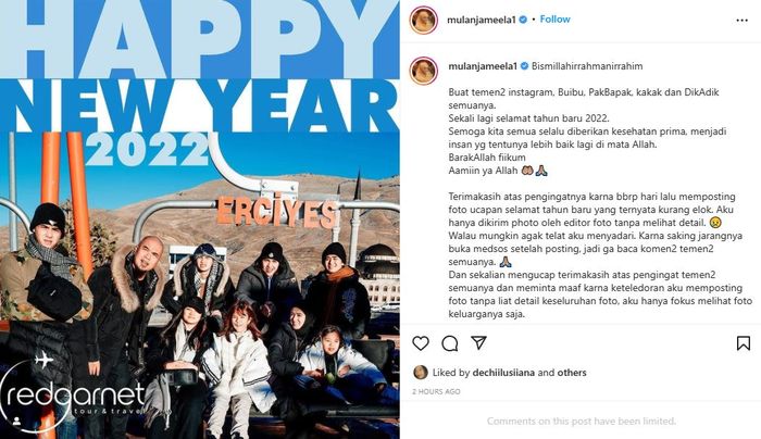 Permohonan maaf Mulan Jameela