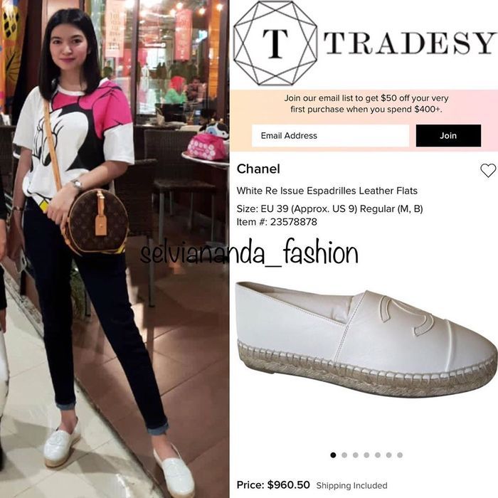 Penampilan <a href='https://manado.tribunnews.com/tag/selvi-ananda' title='Selvi Ananda'>Selvi Ananda</a> pakai sepatu branded - Slip on  