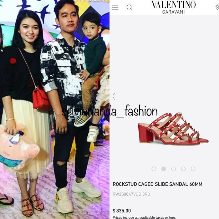 Penampilan <a href='https://manado.tribunnews.com/tag/selvi-ananda' title='Selvi Ananda'>Selvi Ananda</a> pakai sepatu branded - Multi strap block heels