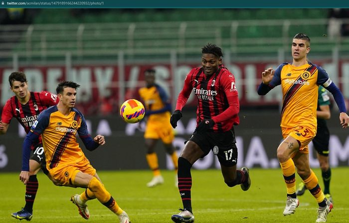 AC Milan sukses meraih kemenangan 3-1 atas AS Roma pada giornata ke-20 Liga Italia.