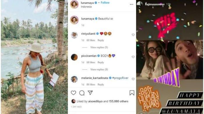 Unggahan Hajimu saat Luna Maya ulang tahun