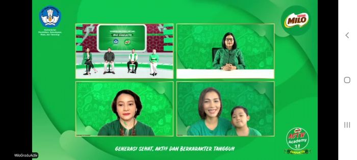 Nèstle MILO mengumumkan tiga pemenang MILO GraduACTIV secara virtual, Rabu (19/1/2022).