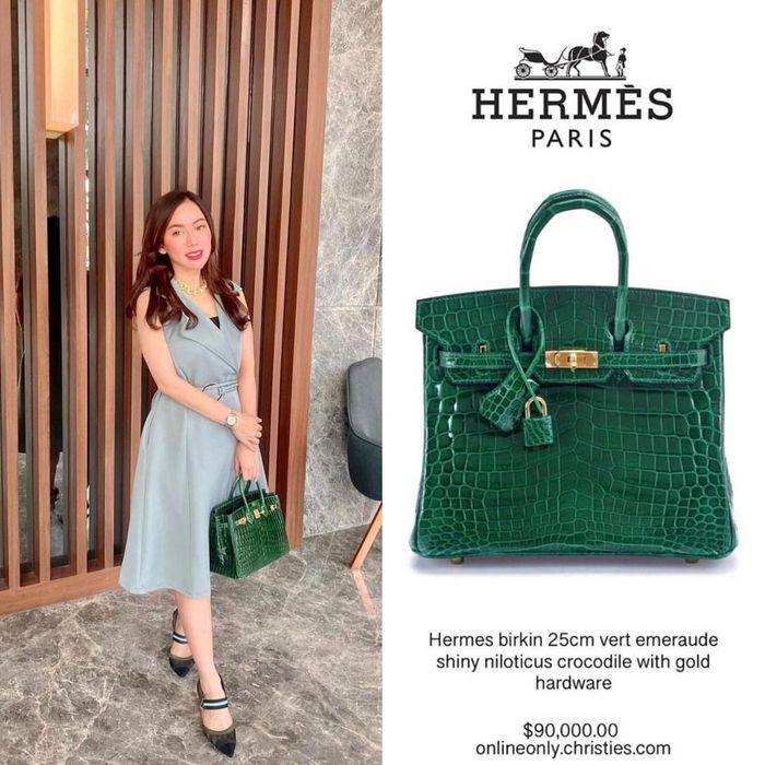 Hermes Birkin 25 Bag Vert D'Eau Matte Alligator Gold Hardware Limited –  Mightychic