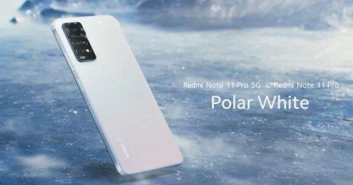Redmi 11 Pro varian putih