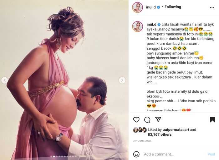 Inul Daratista photoshoot maternity