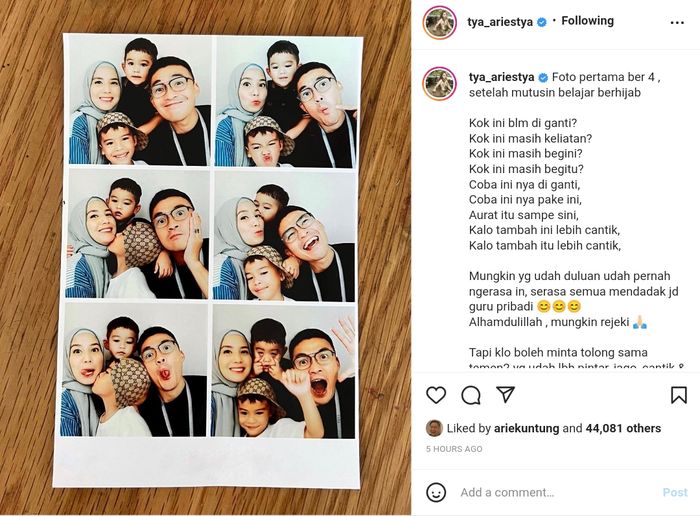 Unggahan Tya Ariestya
