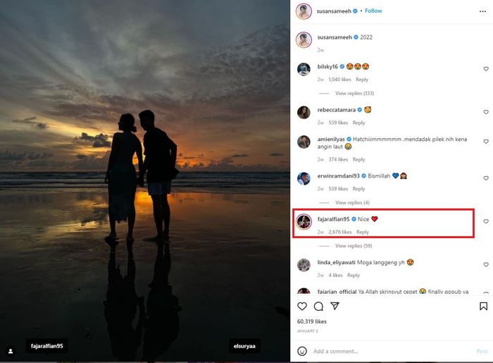 Susan Sameh dan Fajar Alfian