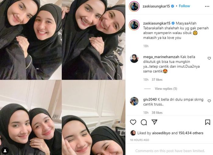 Potret terkini Laudya Cynthia Bella