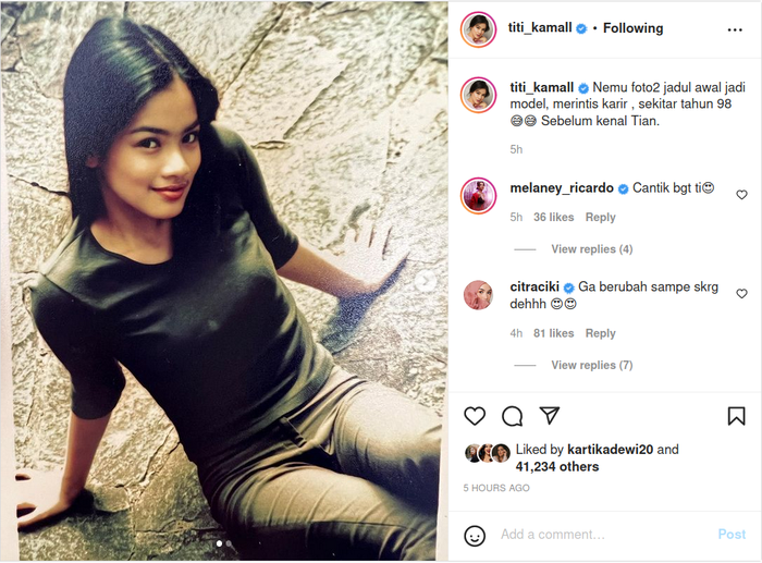 Buktikan paras menawan dimiliki sejak belia dengan pajang foto lawas, ternyata ini arti nama Titi Kamal yang punya makna mendalam.