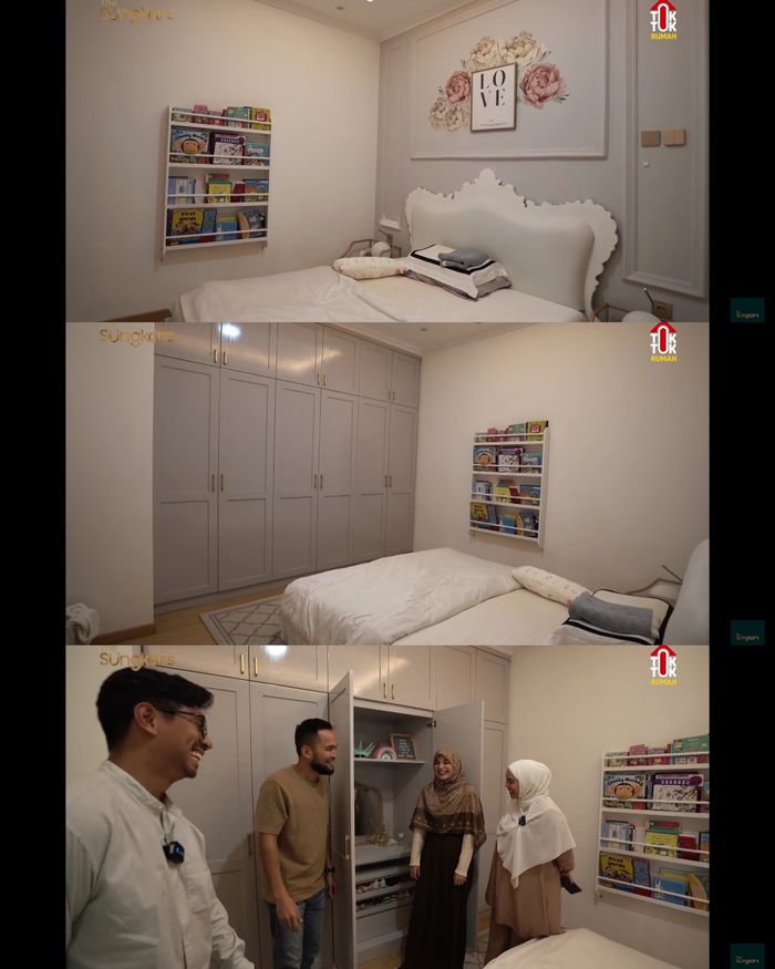 Kamar tidur anak di rumah artis Fitri Tropica.