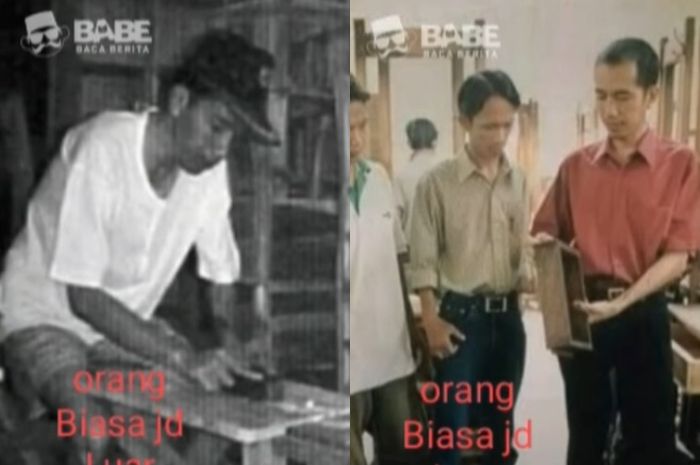 Foto masa muda Jokowi