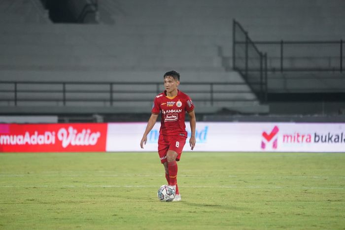 Syahrian Abimanyu pada pertandingan Arema FC vs Persija