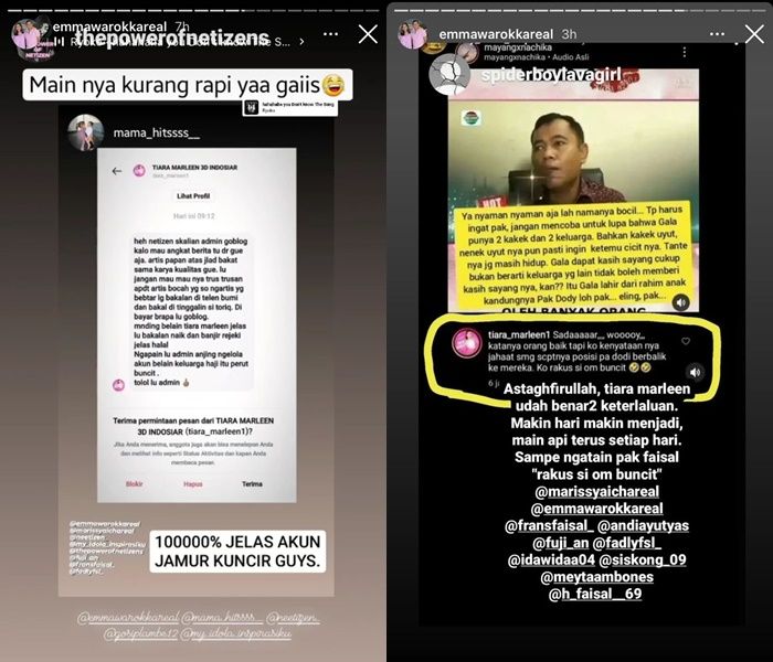 Bukti Tiara Marleen hina keluarga H Faisal