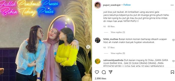 Potret terbaru Puput Sudrajat jadi incaran hujatan netizen