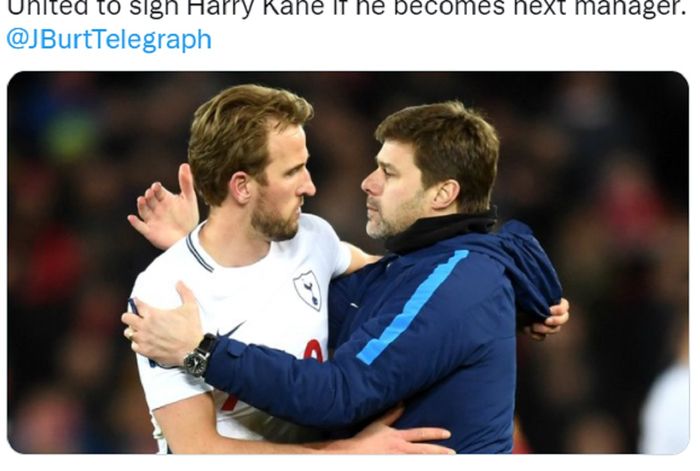 Harry Kane saat masih ditangani Mauricio Pochettino di Tottenham Hotspur