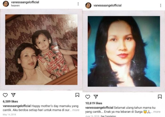 Unggahan mendiang Vanessa Angel