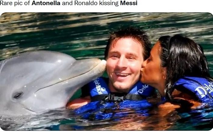Kebersamaan Lionel Messi dan Antonella Roccuzzo.