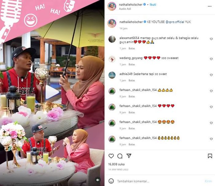 Nathalie dapat kejutan dari Sule di Hari Valentine