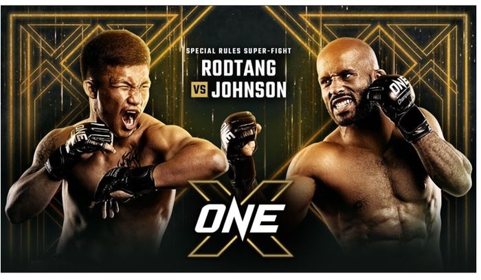 Duel dengan aturan campuran Muay Thai dan MMA antara Rodtang Jitmuangnon melawan Demetrious Johnson di ONE X pada 26 Maret 2022.