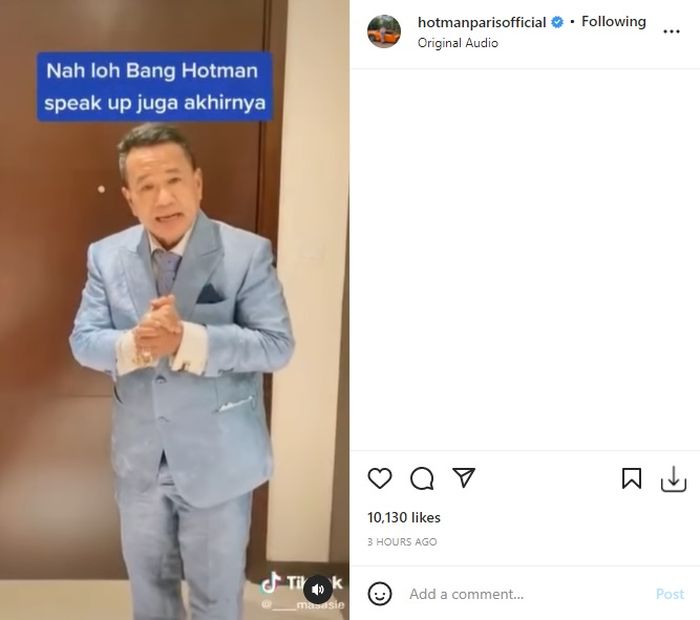 Hotman Paris menegaskan ke Ida Fauziyah