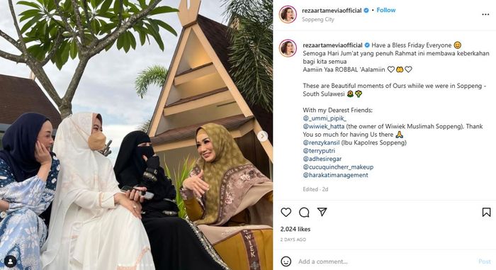 Kedekatan Reza Artamevia dan Umi PipikInstagram
@rezaartameviaofficial