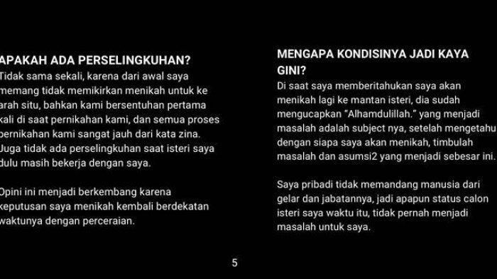 Klarifikasi Steno Ricardo