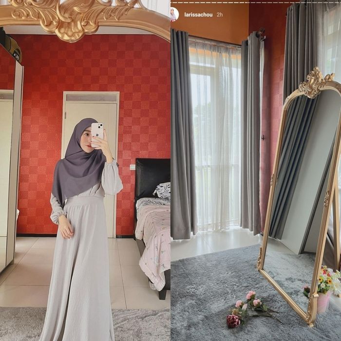 Foto kamar tidur Larissa Chou