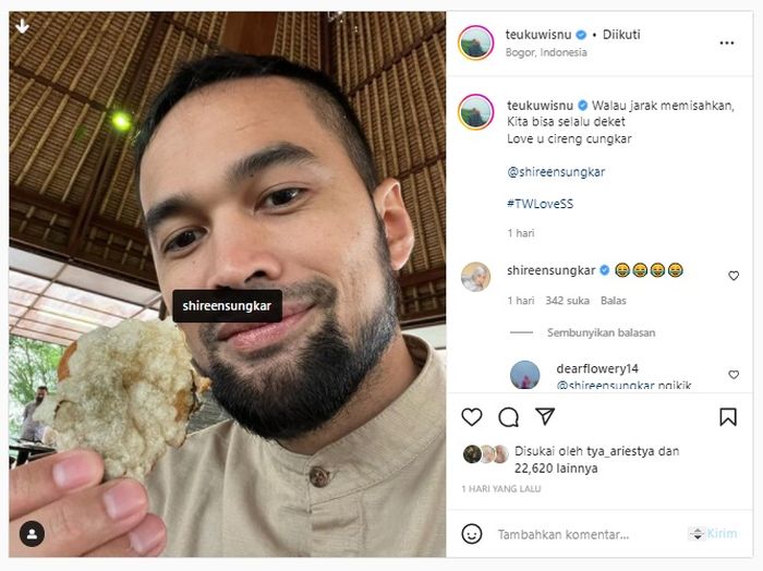Teuku WIsnu beri candaan garing untuk Shireen Sungkar.
