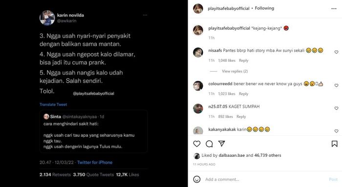 Curhatan Awkarin di Twitter