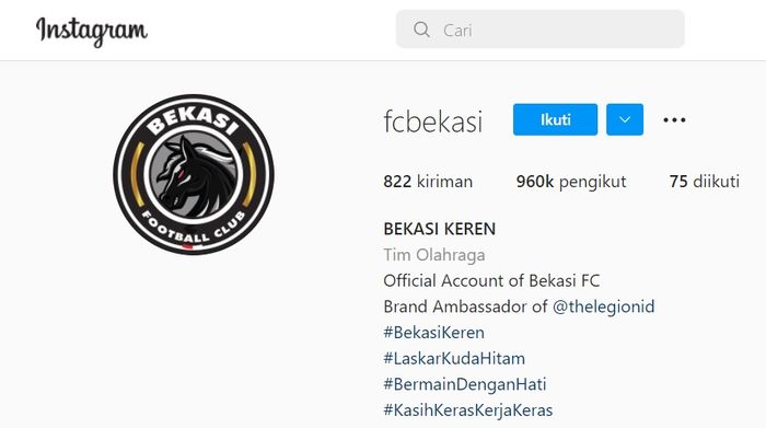 Nama klub baru Atta Halilintar, Bekasi FC