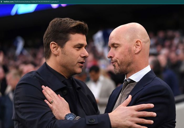 Mauricio Pochettino dan Erik ten Hag, dua kandidat kuat pelatih Manchester United pada musim 2022-2023.