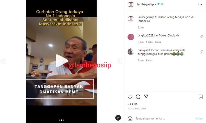 Bambang Hartono yang sempat viral