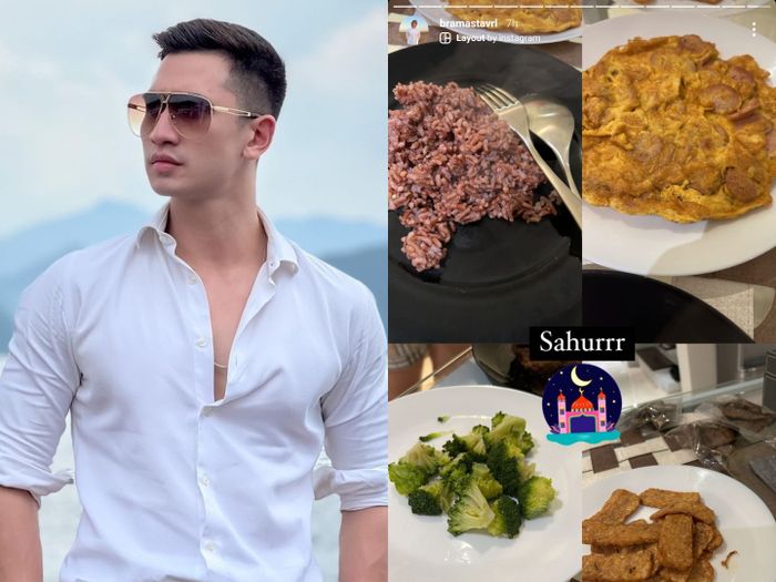 Menu sahur pertama Verrel Bramasta.