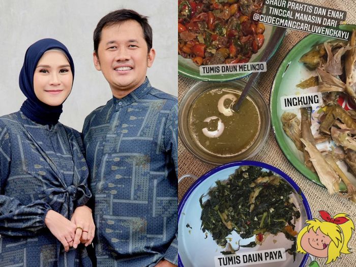 Menu sahur pertama Zaskia Adya Mecca dan Hanung Bramantyo.