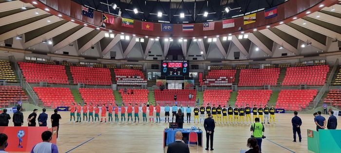 Timnas Futsal Indonesia melawan Malaysia dalam Piala AFF Futsal 2022 di Bangkok, Thailand
