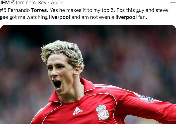 Fernando Torres, pernah memperkuat Liverpool dari tahun 2007 sampai tahun 2011.