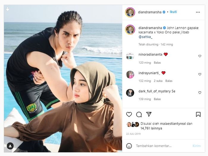 Kebersamaan Diandra Marsha dan El Rumi